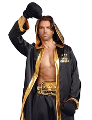 Front view of WORLD CHAMPION BOXER COSTUME - MENS