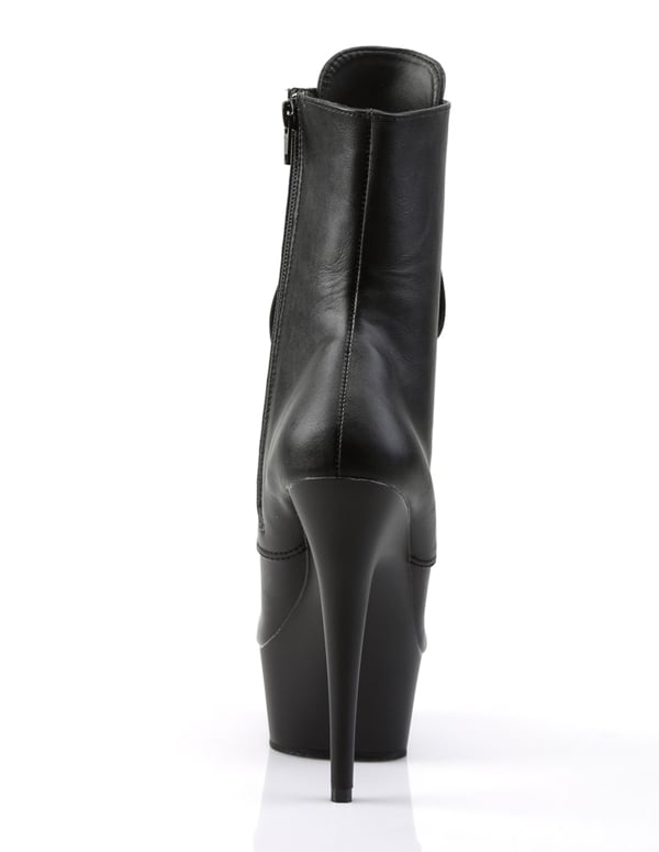 Delight Matte Leather Ankle Bootie With Pocket ALT2 view Color: BK