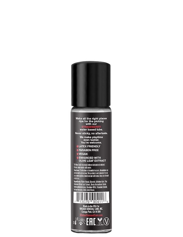 AQUA STRAWBERRY LUBRICANT 1OZ ALT1 view Color: NC