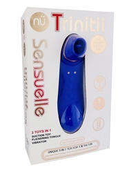 Alternate back view of SENSUELLE TRINITII 3 IN 1 SUCTION TONGUE VIBE