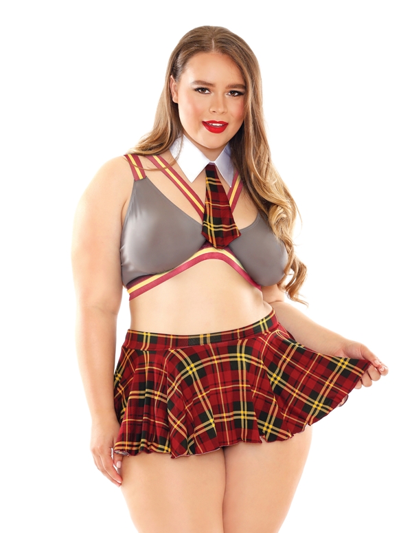 Pinupfiles girl schoolgirl tongue