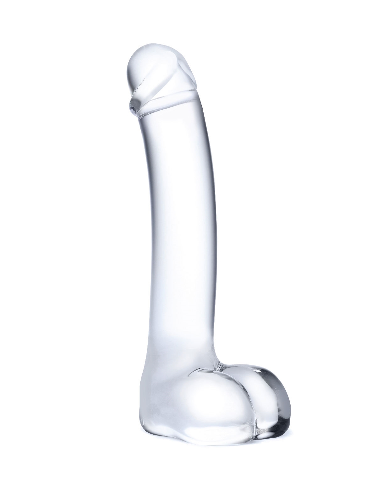 alternate image for 7In Realistic Curved Glass Dildo