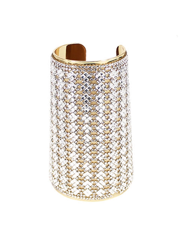 Gold Crystal Cuff default view Color: GD