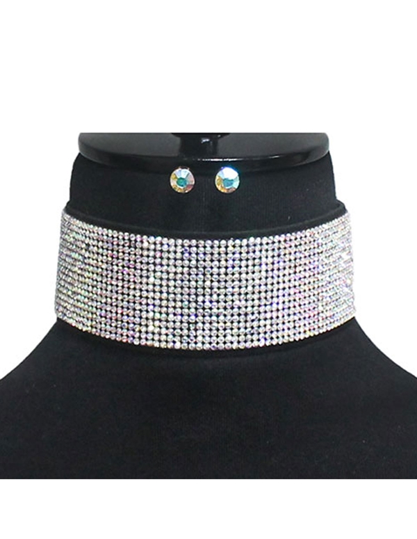 Rhinestone Choker default view Color: SL