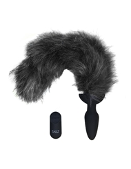 Front view of TAILZ VIBRATING GRAY FOX TAIL