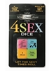 Additional NO COLOR view of product 4 SEX DICE with color code NC