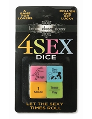 Alternate back view of 4 SEX DICE