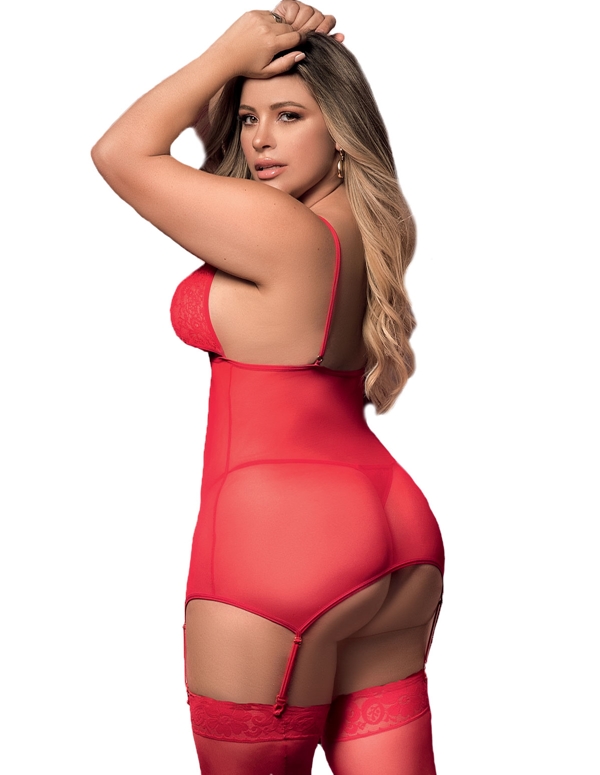 LOVE UNCOVERED BUSTIER ALT1 view Color: RD