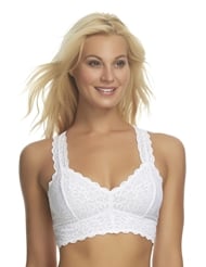 Additional  view of product LACE BRALETTE with color code WH