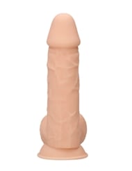 Additional  view of product REALROCK SILICONE DILDO W/BALLS  - 8.5 INCH with color code NU