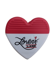 Front view of LL HEART CLIP MAGNET
