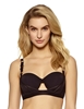 Additional BLACK view of product LILI CAGED BRA with color code BK