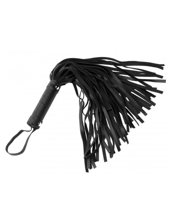 Pleather Pleasure Mini Flogger default view Color: BK