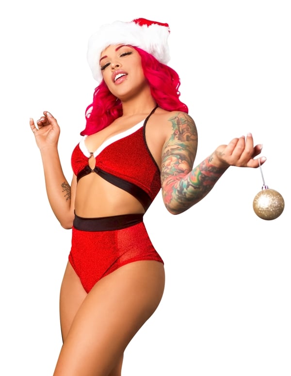 Santa Baby Ring Top And Short Set default view Color: RD