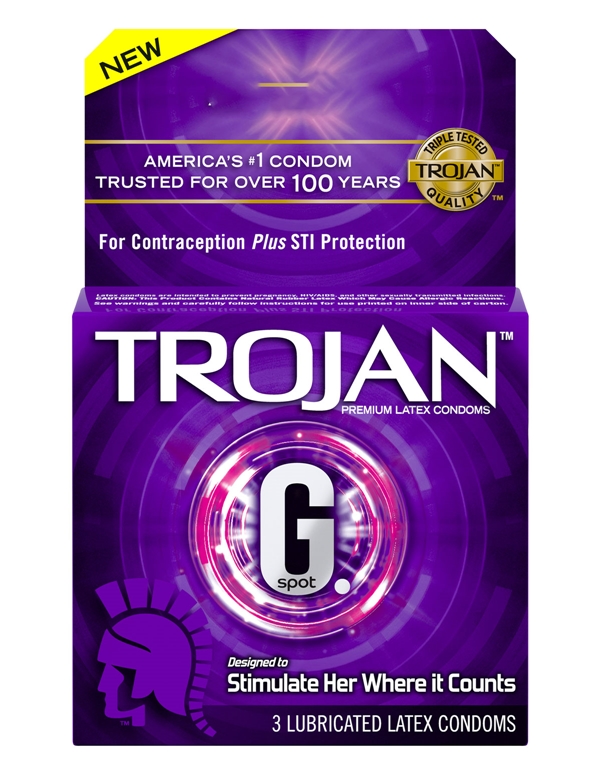 Trojan G-Spot Condoms 3 Pack default view Color: NC