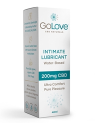 Alternate back view of GO LOVE CBD INTIMATE LUBRICANT - 200MG WATERBASED