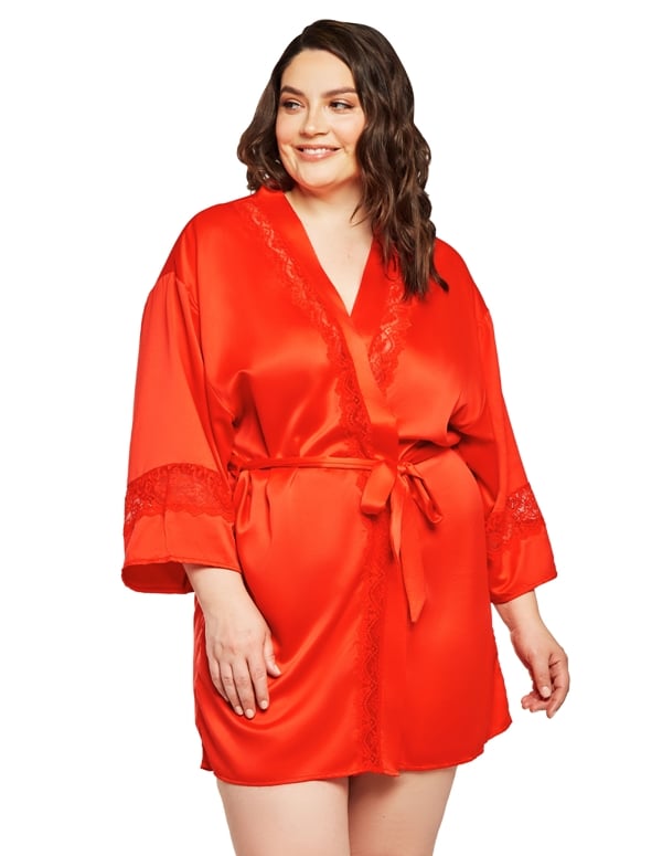 Sweetly Satin Robe default view Color: RD