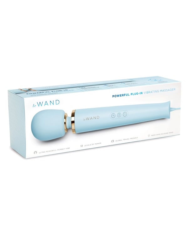 Le Wand Plug-In Vibrating Massager ALT4 view Color: BL