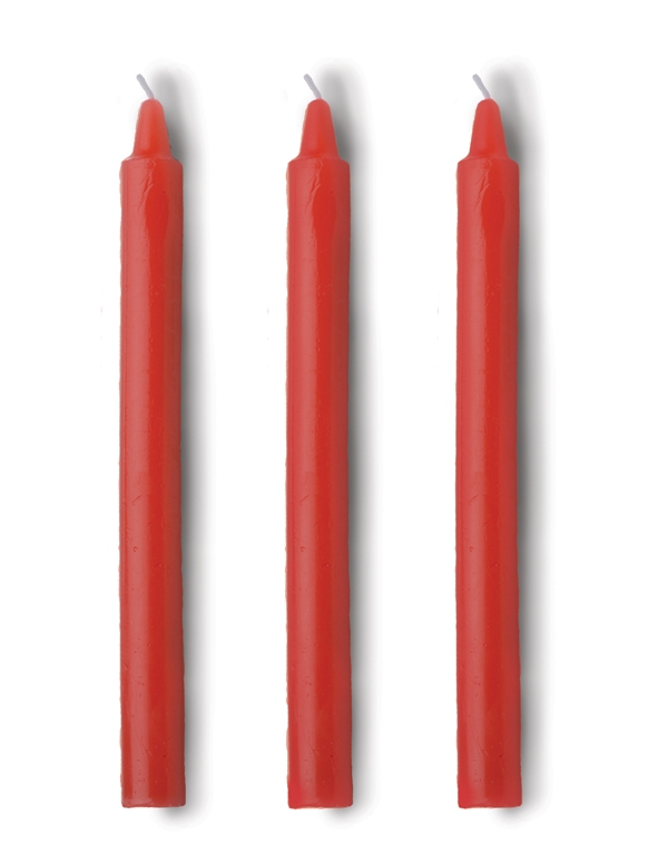 Fire Sticks - Fetish Drip Candle Set Of 3 default view Color: RD