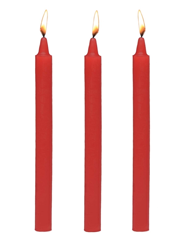 Fire Sticks - Fetish Drip Candle Set Of 3 ALT1 view Color: RD