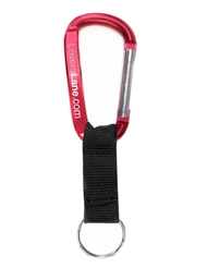 Additional  view of product CARABINER KEYCHAIN - RED with color code 