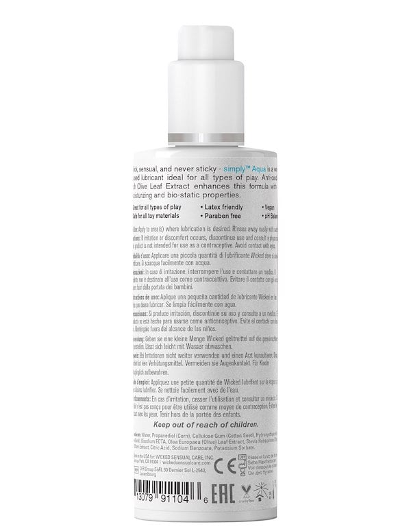 SIMPLY AQUA 4 OZ LUBRICANT ALT1 view Color: NC