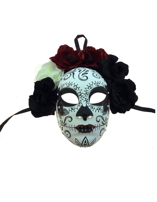 Day Of The Dead Mask - Female default view Color: BWR