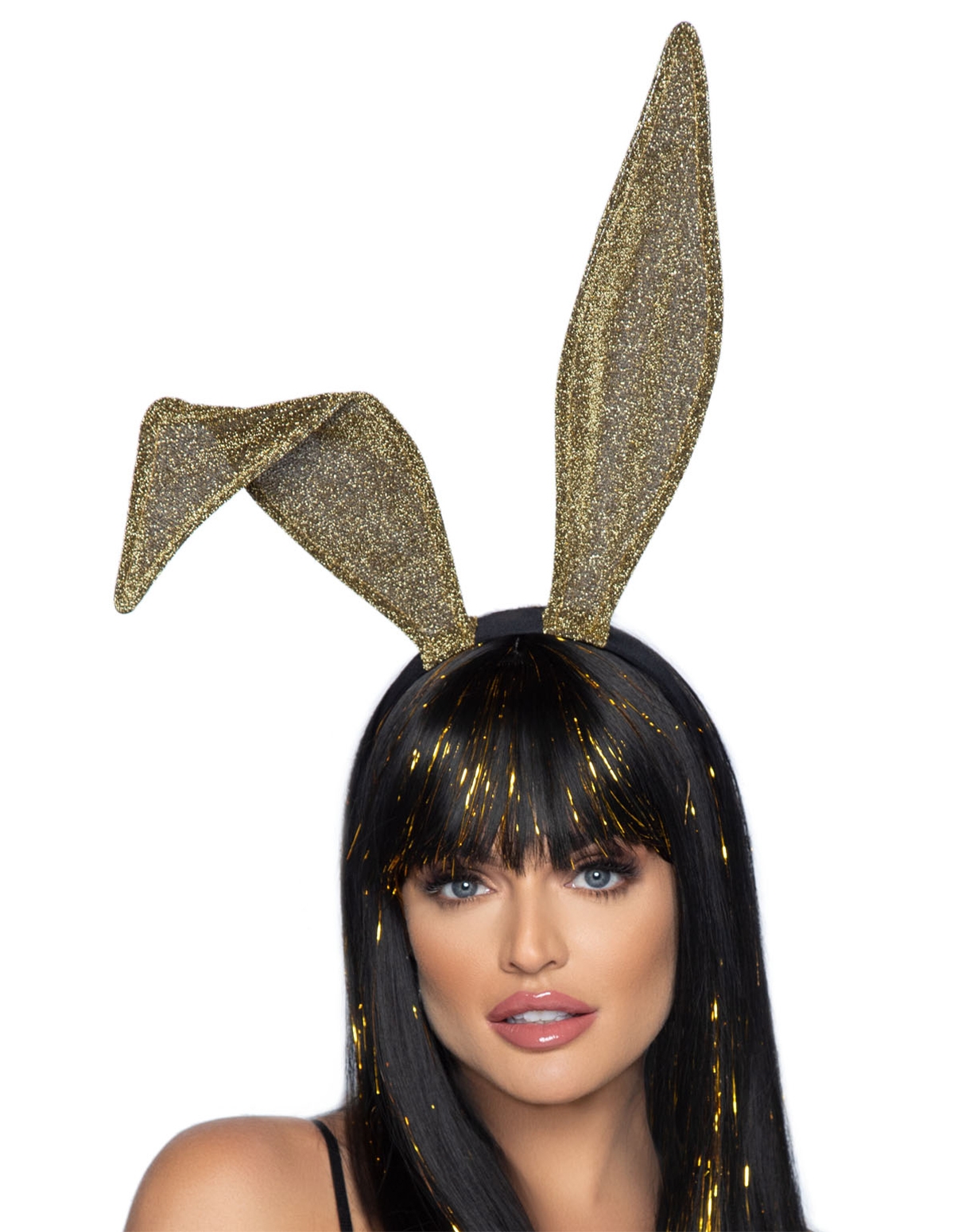 alternate image for Glitter Bunny Ear Headband