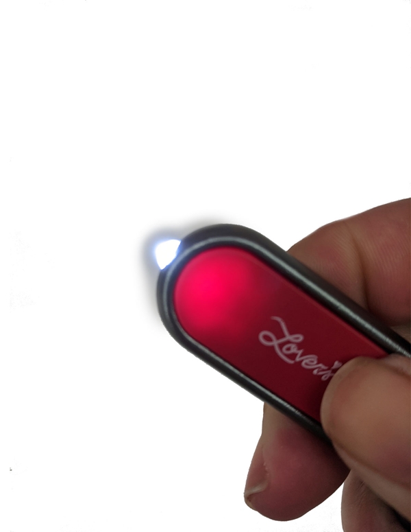 Flashlight Bottle Opener Keychain - Red ALT1 view Color: SLR