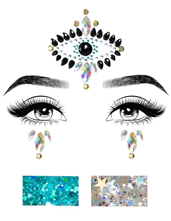 Divinity Adhesive Face Jewels default view Color: MC