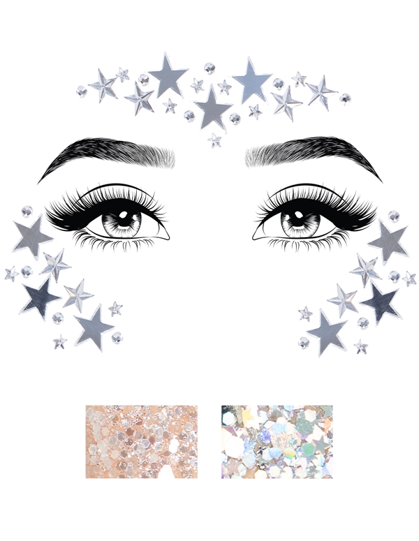 Dream Adhesive Mirror Star Jewels default view Color: SL