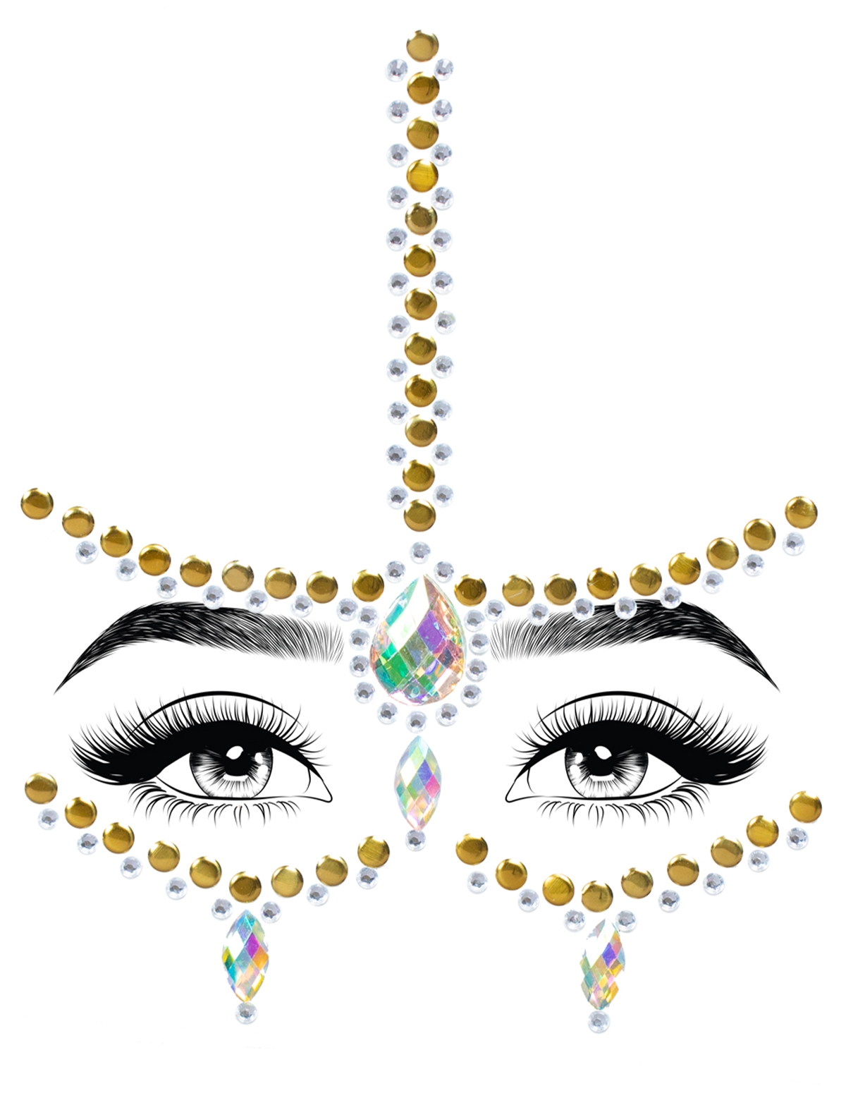 alternate image for Eden Adhesive Face Jewels