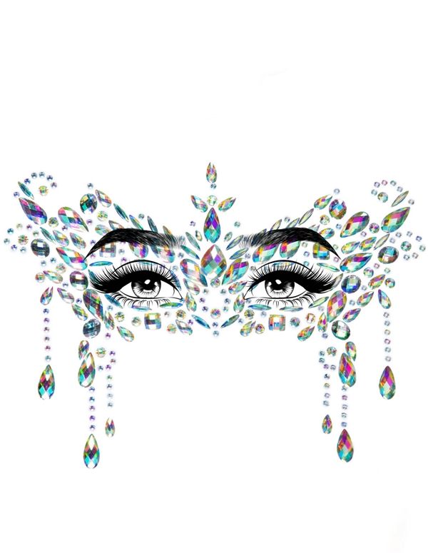 Masquerade Adhesive Face Jewels default view Color: CL