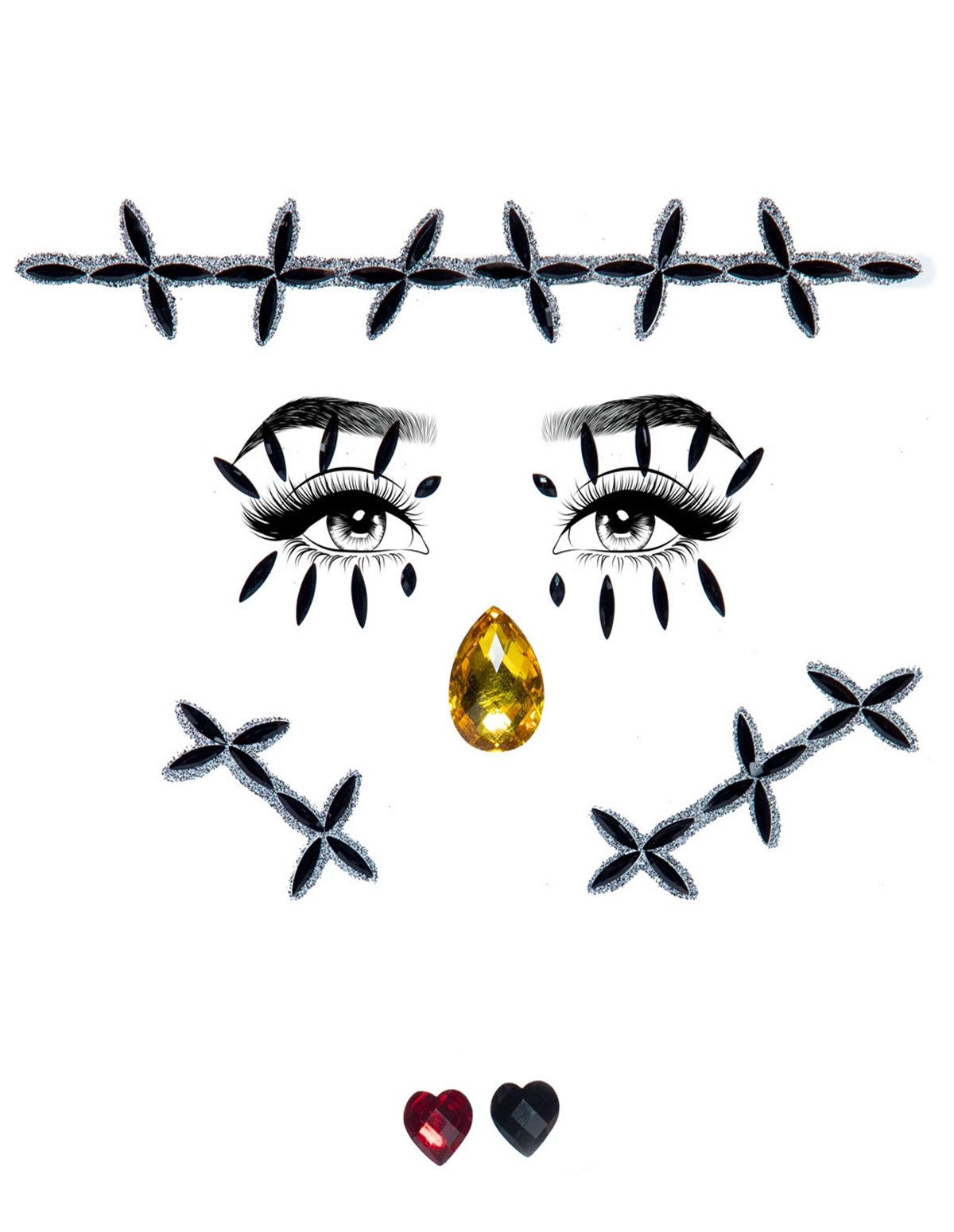 alternate image for Stitches Adhesive Face Jewels