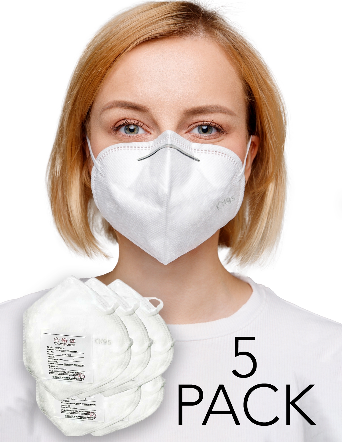 alternate image for Kn95 Medical Masks - 5 Pack