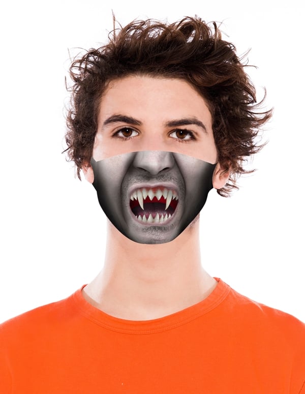 Vampire Face Mask - Male default view Color: BWR