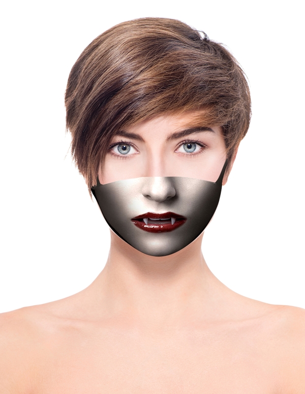 Vampire Face Mask - Female default view Color: BWR