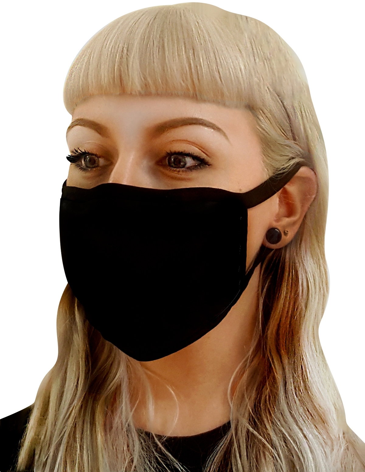 alternate image for Black Washable Mask