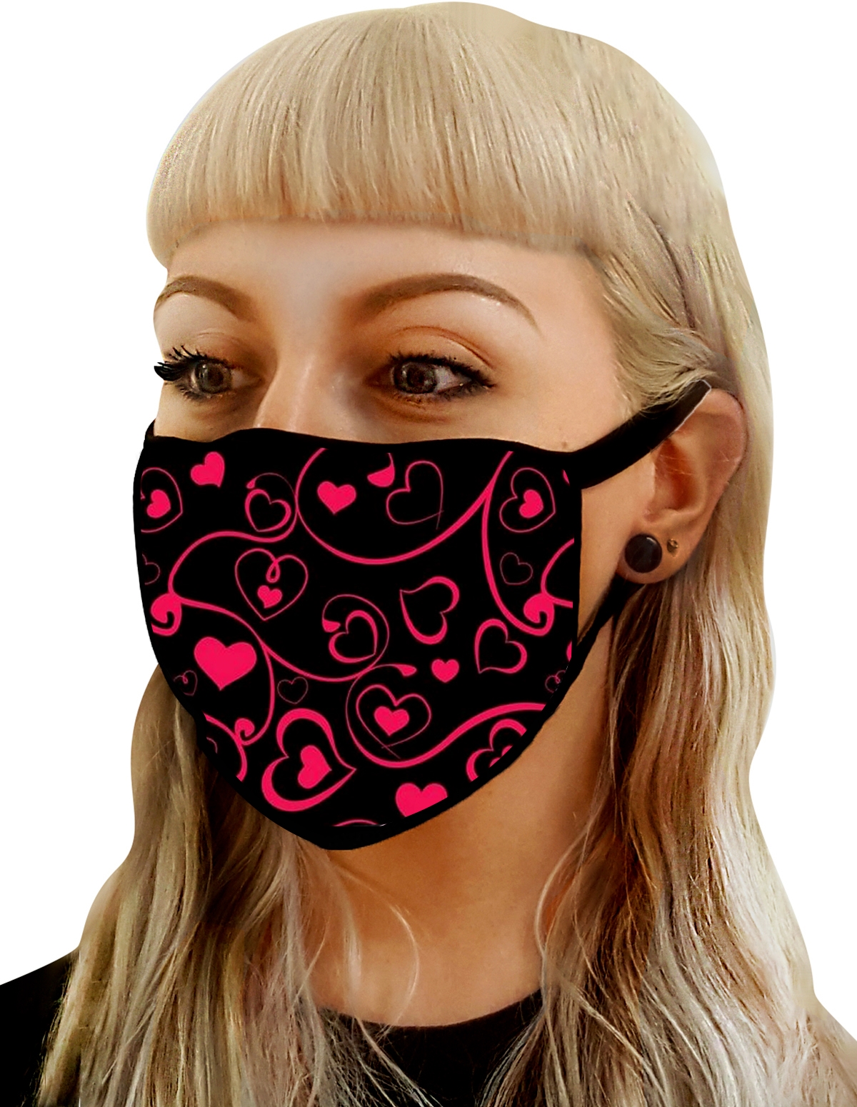 alternate image for Heart Print Washable Mask