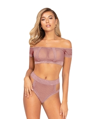 Additional  view of product UPTOWN BANDEAU SET with color code LIL