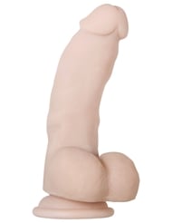 Alternate back view of REAL SUPPLE POSEABLE 7IN DILDO