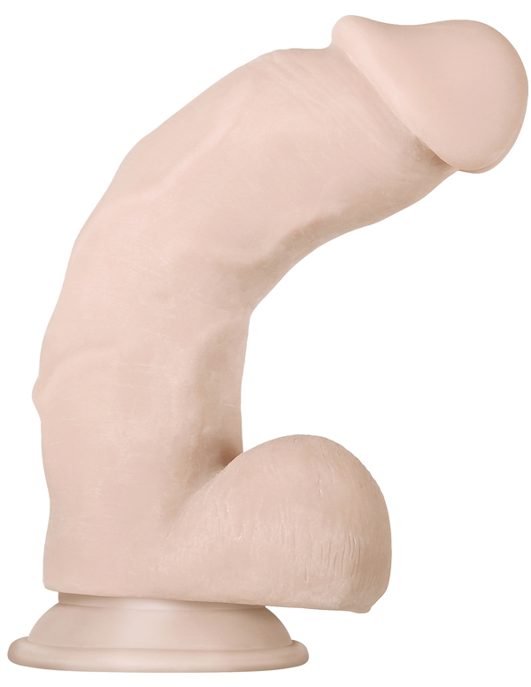 Real Supple Poseable Girthy 8.5In Dildo ALT1 view Color: IV