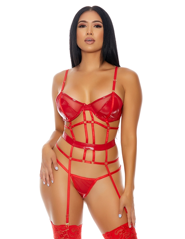 Double Strapped Bustier default view Color: RD