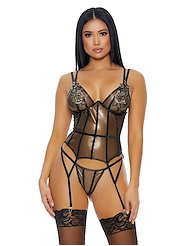Front view of NOTHING BUD TROUBLE BUSTIER