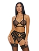 Additional BLACK view of product COME SEE ME 3PC SET with color code BK