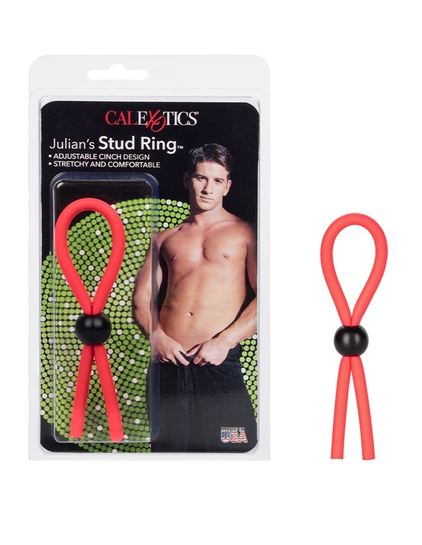 JULIANS STUD RING ALT3 view Color: RD