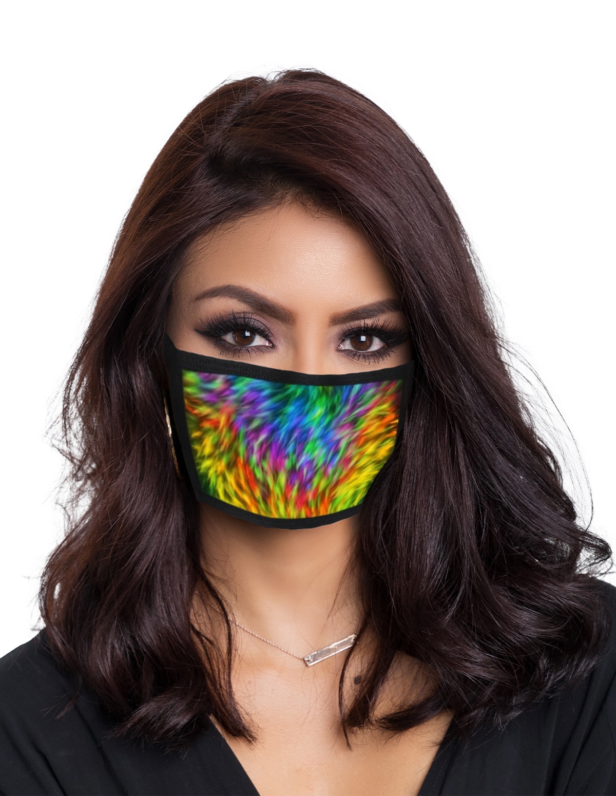 alternate image for Neon Tie Dye Mask