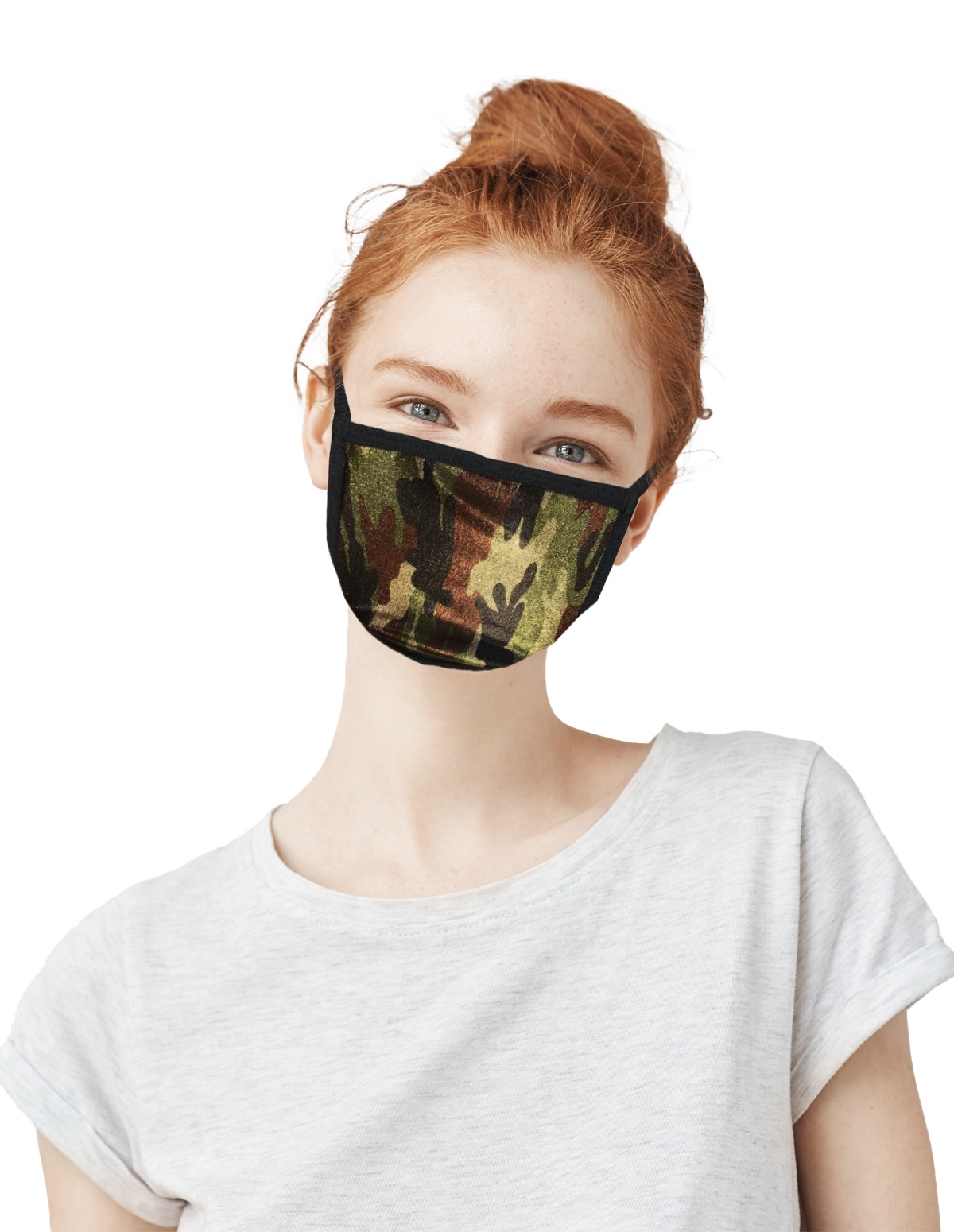 alternate image for Camo Glitter Hologram Mask