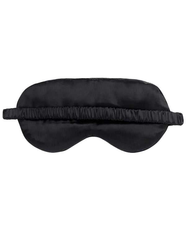 Two Sided Silk Eye Mask ALT1 view Color: BK