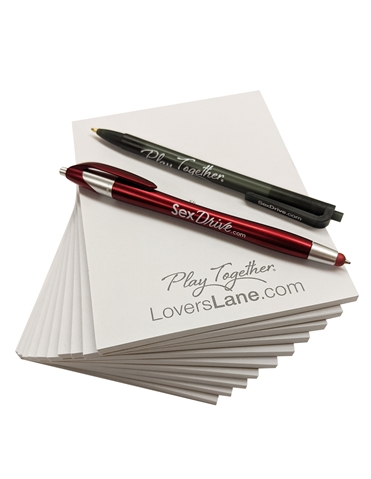 10 PACK NOTEPAD WITH PENS